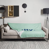 salty. sage throw blanket