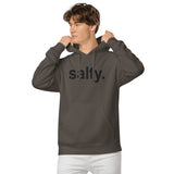 salty. center chest embroidered pigment hoodie