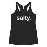 salty. racer back tank