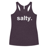salty. racer back tank