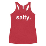 salty. racer back tank
