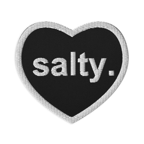 salty. Embroidered patches