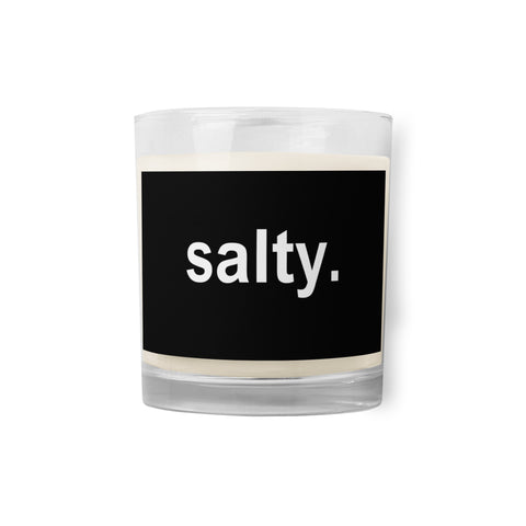 salty. soy wax candle