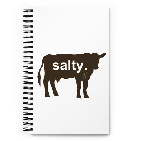 salty. cow Spiral notebook